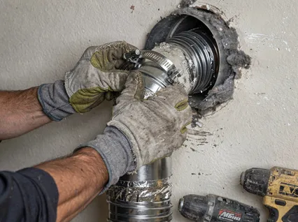Dryer Vent Hose Installation in Acushnet