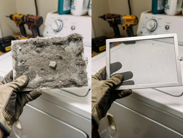 Professional lint trap cleaning by Acushnet Dryer Vent Cleaning in Acushnet
