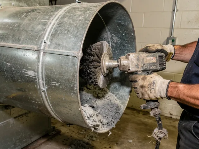 Industrial-grade dryer vent cleaning by Acushnet Dryer Vent Cleaning in Acushnet